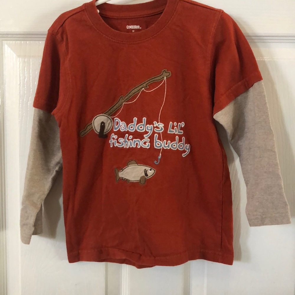 Gymboree Daddy’s Little Fishing Buddy shirt 5T